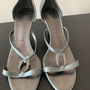 Vera Wang  satin heels 39.5 grey